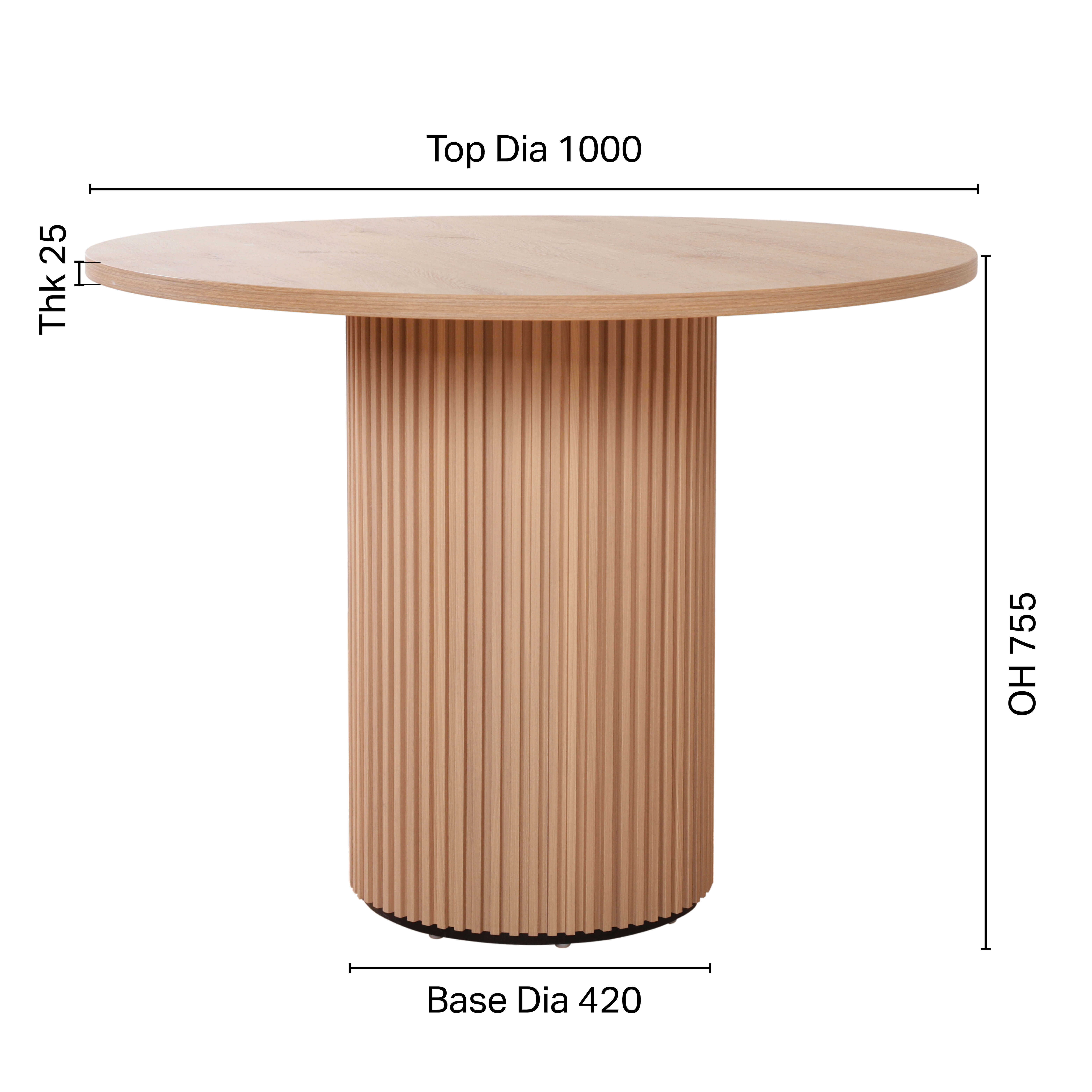 Lami x Ohio Dining Table - Dia1000